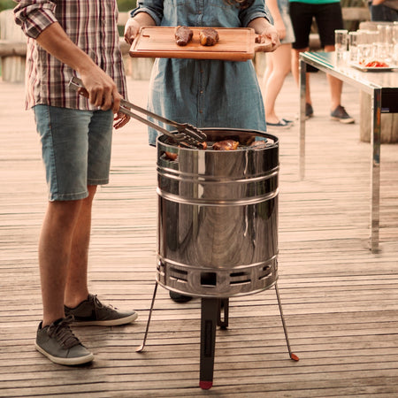 Stainless Steel Barrel Barbecue